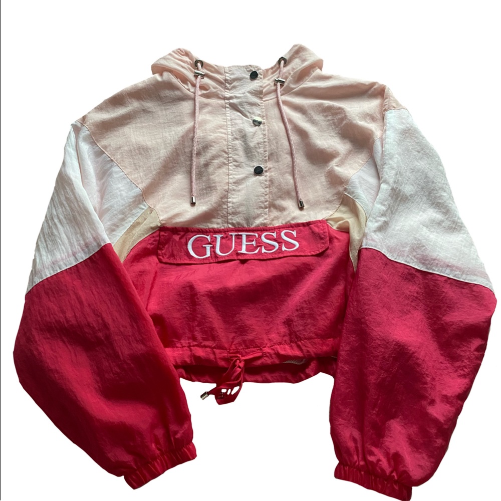 guess pullover windbreaker